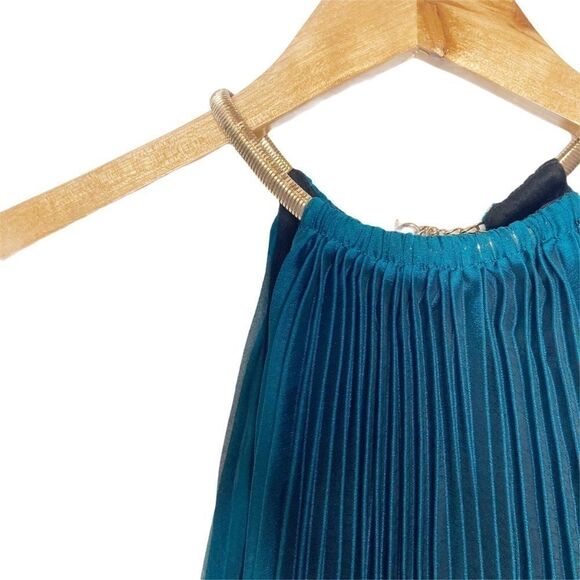 Xscape | Pleated Chiffon Blouson Dress - Picture 5 of 10